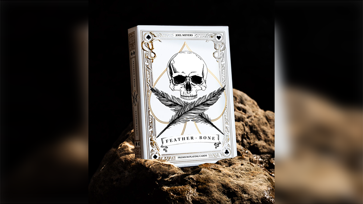 Feather and Bone Cobra Playing Cards - Limited Edition - White