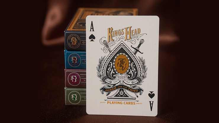 Kings Head Playing Cards - Purple and Pink