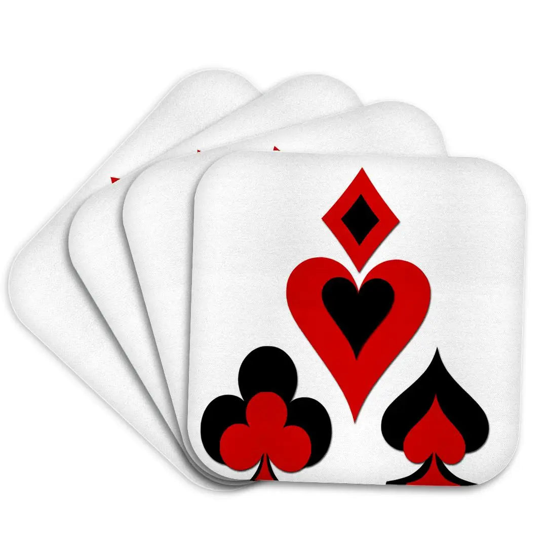 Playing Cards - Hearts, Diamonds, Clubs, and Spades - Coaster