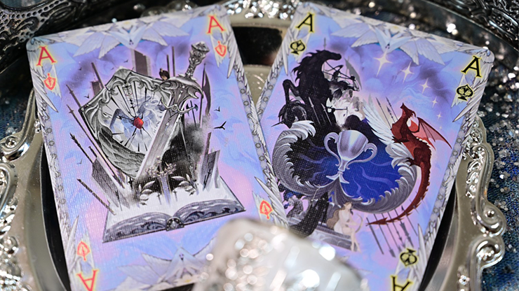 King Arthur V2 Playing Cards - Silver Fairyland by KING STAR