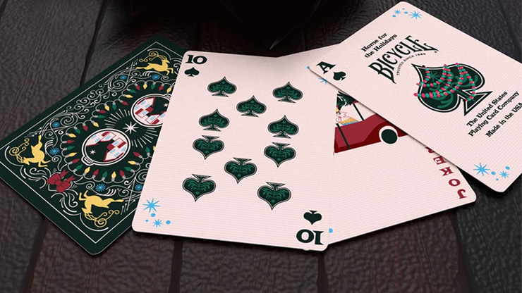 Bicycle Home for the Holidays Playing Cards by USPCC