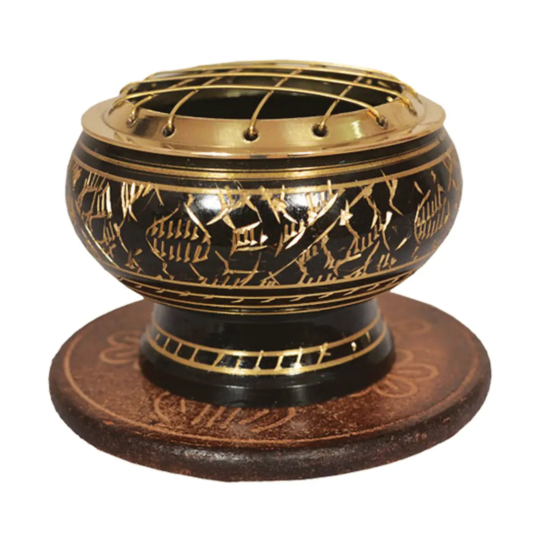 Brass Screen Burner w/ Coaster (2 X 3 in.)