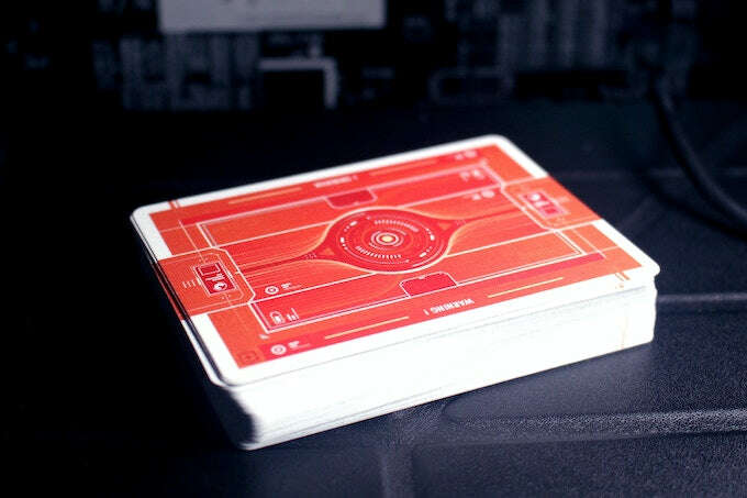 PlayingCardDecks.com-Cyberware Rouge Playing Cards USPCC