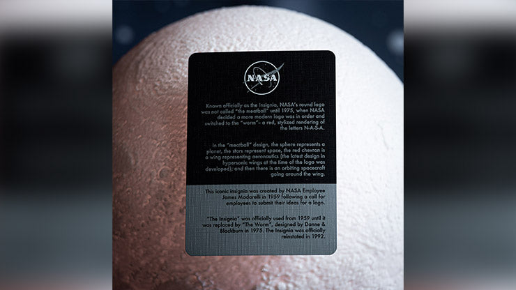 Nasa Black Hole “Meatball” Logo Playing Cards