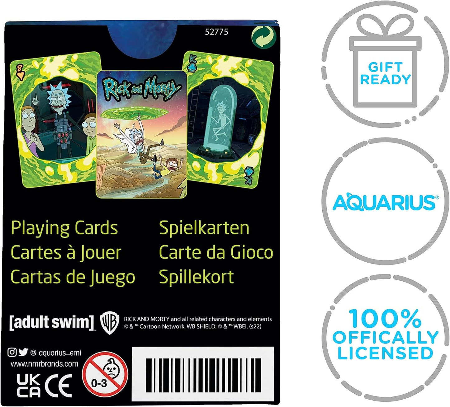 Rick and Morty Official Playing Cards by Aquarius
