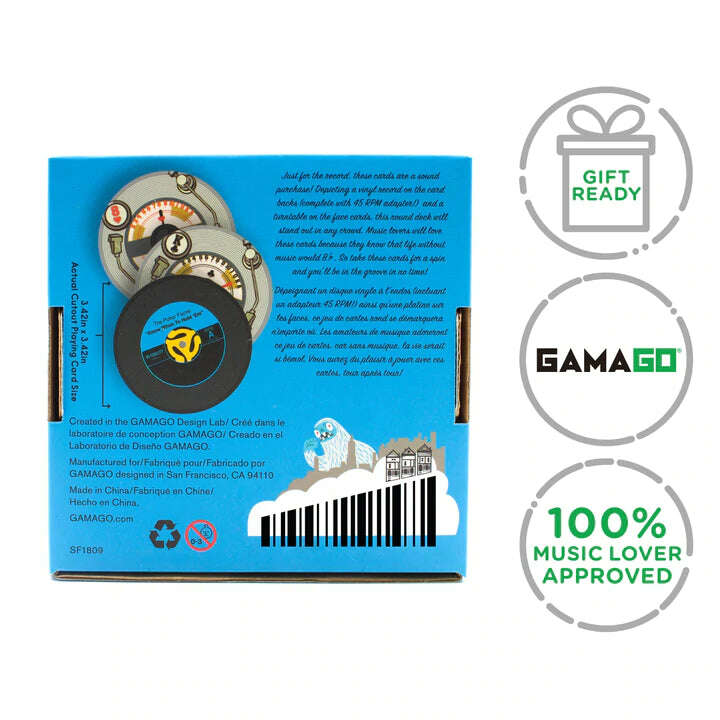 PlayingCardDecks.com-Record Shaped Playing Cards GAMAGO