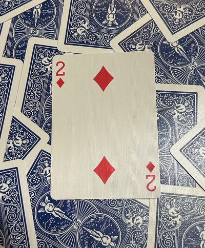 Blue One-Way Forcing Deck - 2 of Diamonds