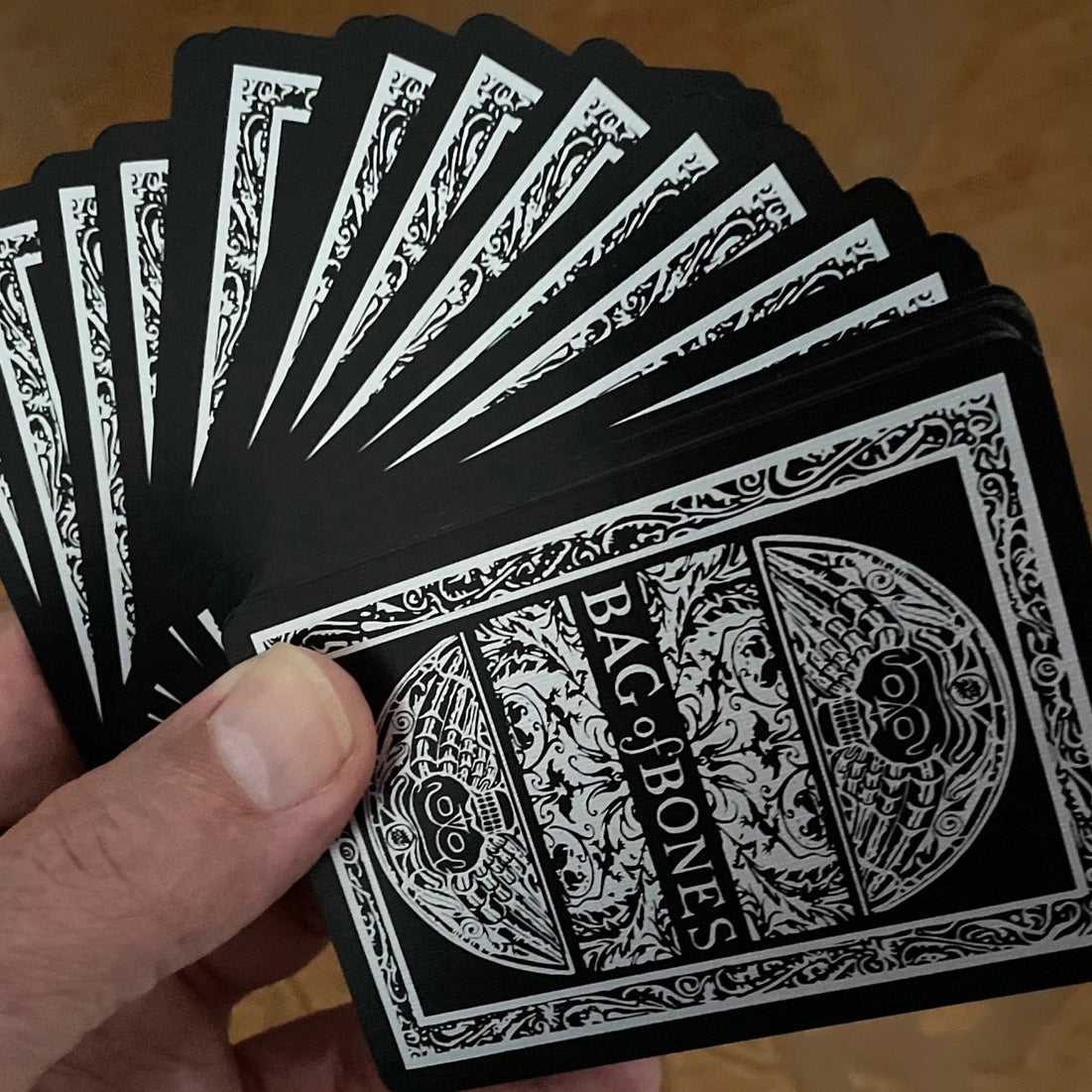 Bag of Bones Playing Cards - Premium Silver Edition