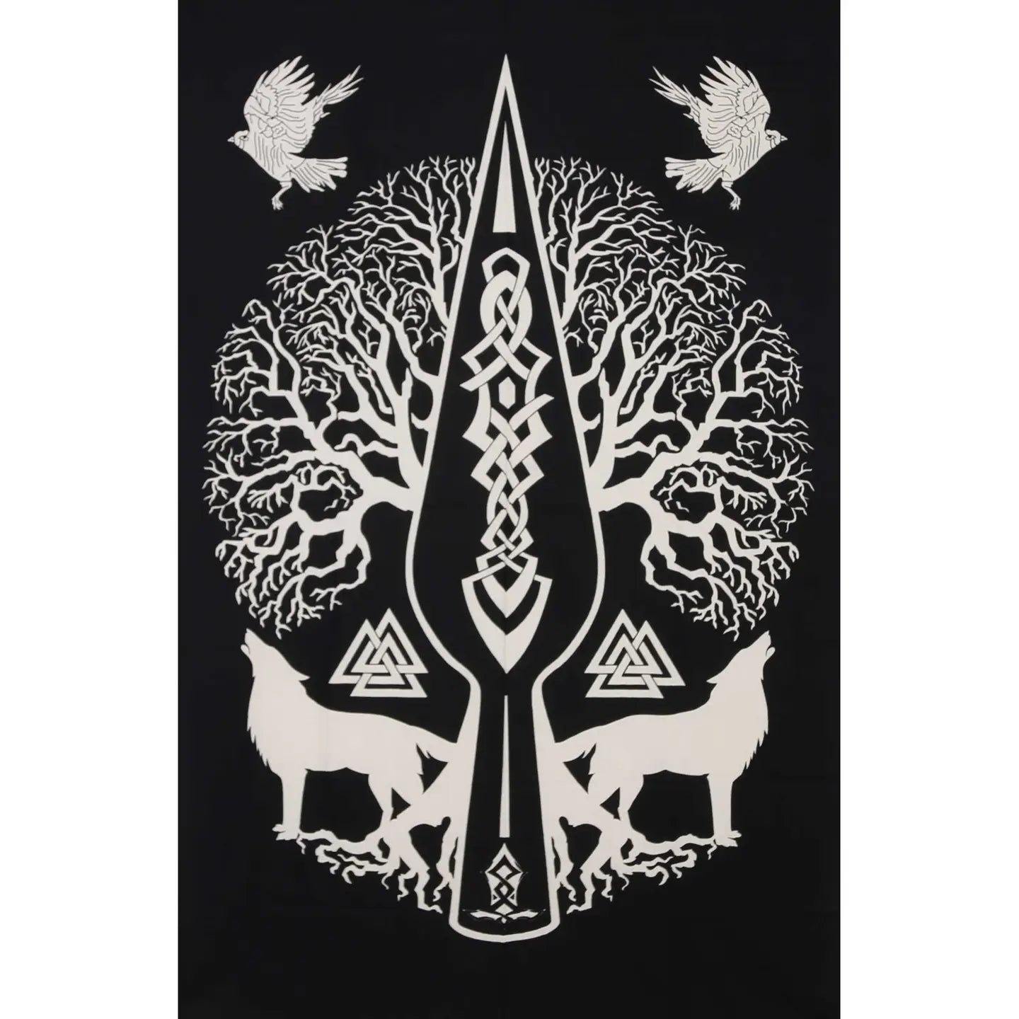 Zest For Life Tapestry Celtic Wolf Tree
