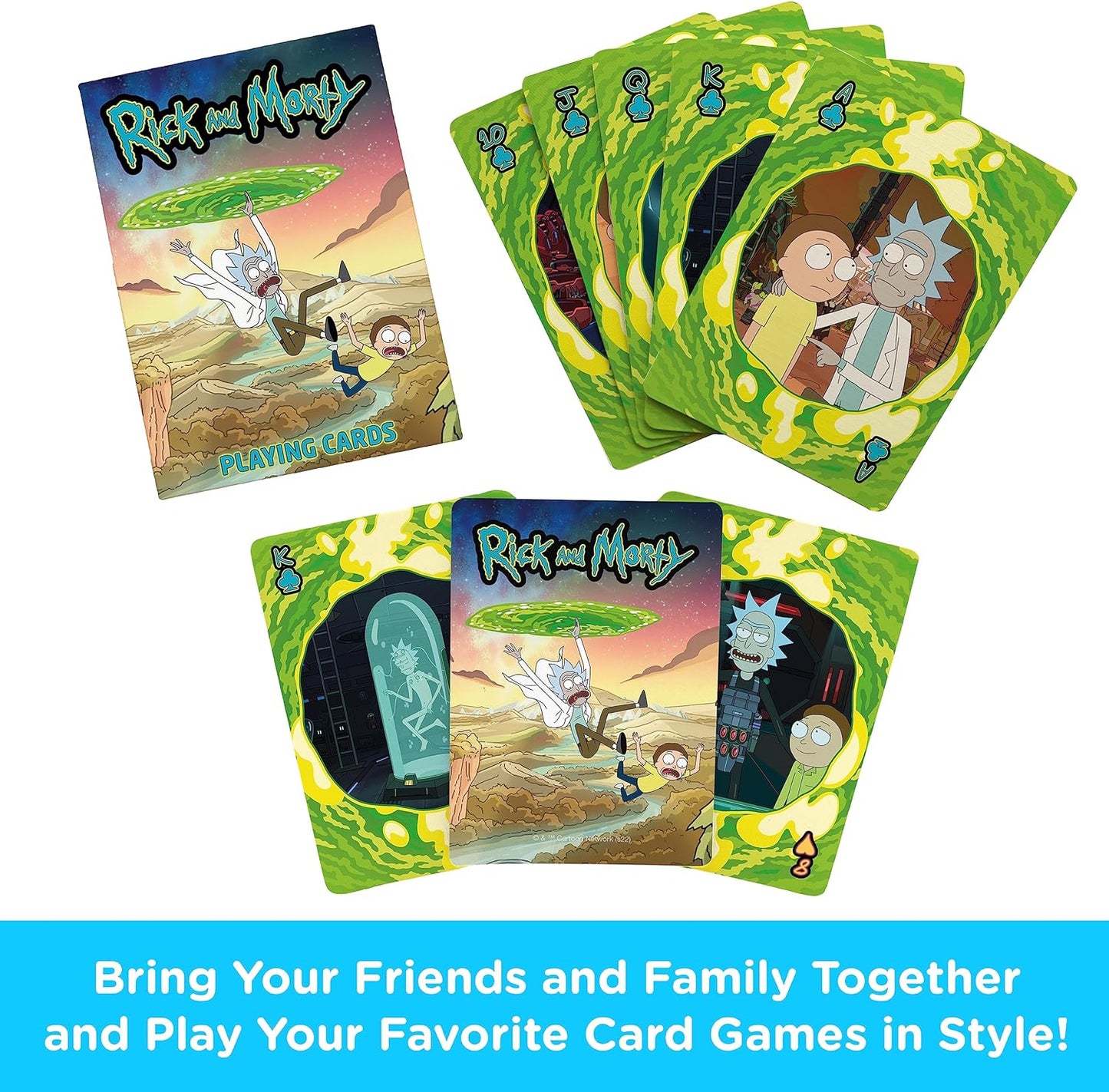 Rick and Morty Official Playing Cards by Aquarius