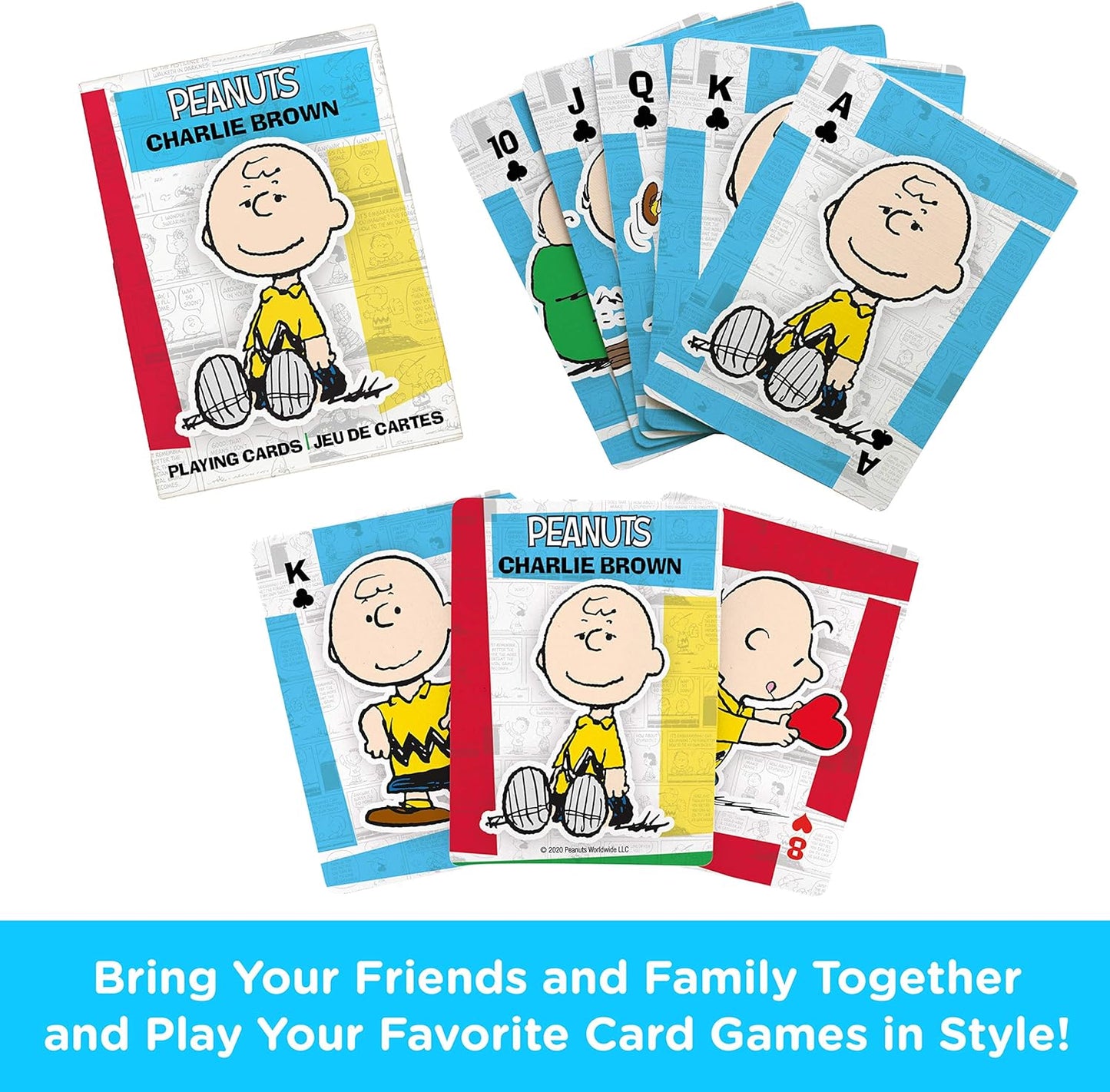 Peanuts Charlie Brown Playing Cards by Aquarius