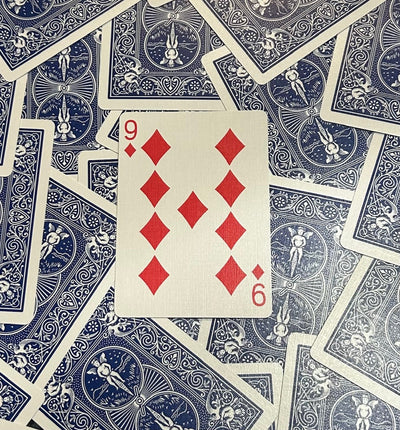 Blue One-Way Forcing Deck - 9 of Diamonds