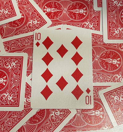 Red One-Way Forcing Deck - 10 of Diamonds