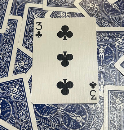 Blue One-Way Forcing Deck - 3 of Clubs