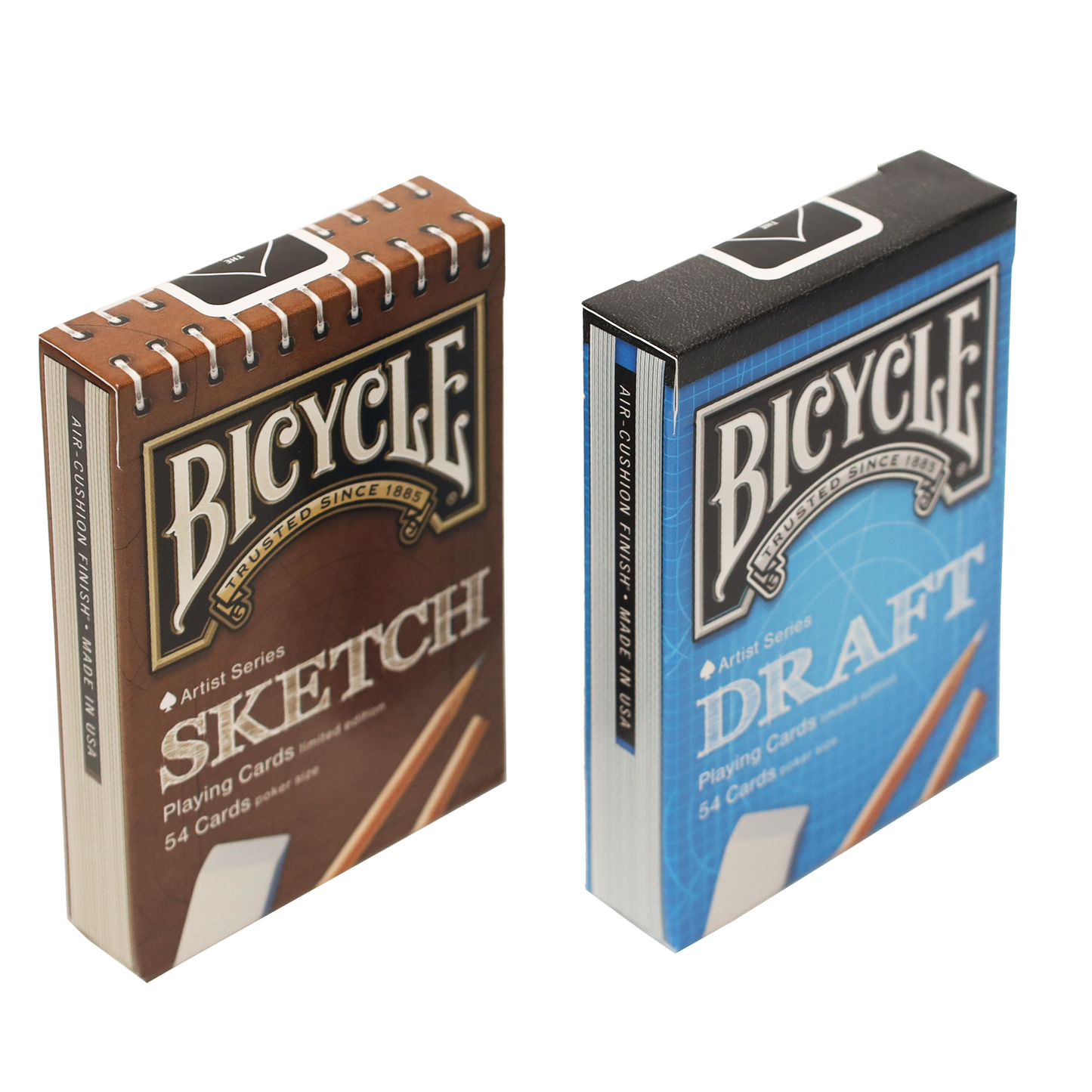 Sketch & Draft Bicycle Artist Series Playing Cards - Limited Edition Set