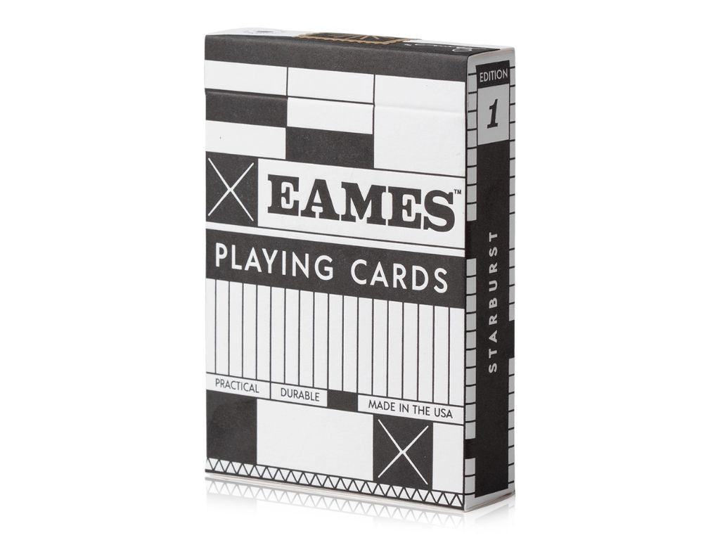 Eames "Starburst" Playing Cards - Black Edition