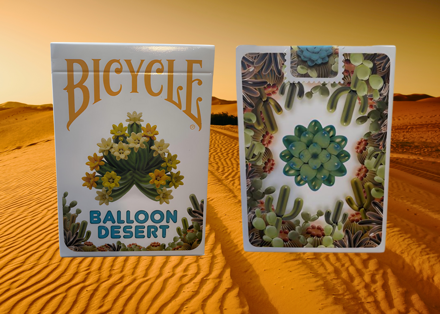 Balloon Desert Bicycle Playing Cards