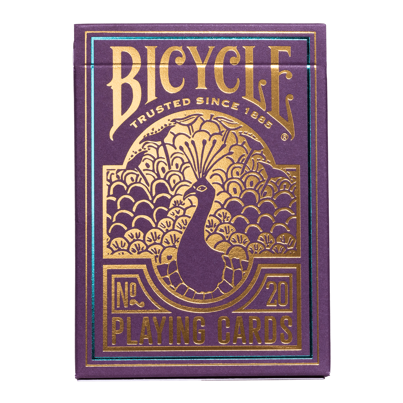 Bicycle Purple Peacock Playing Cards - With New Cold Foiling Tech