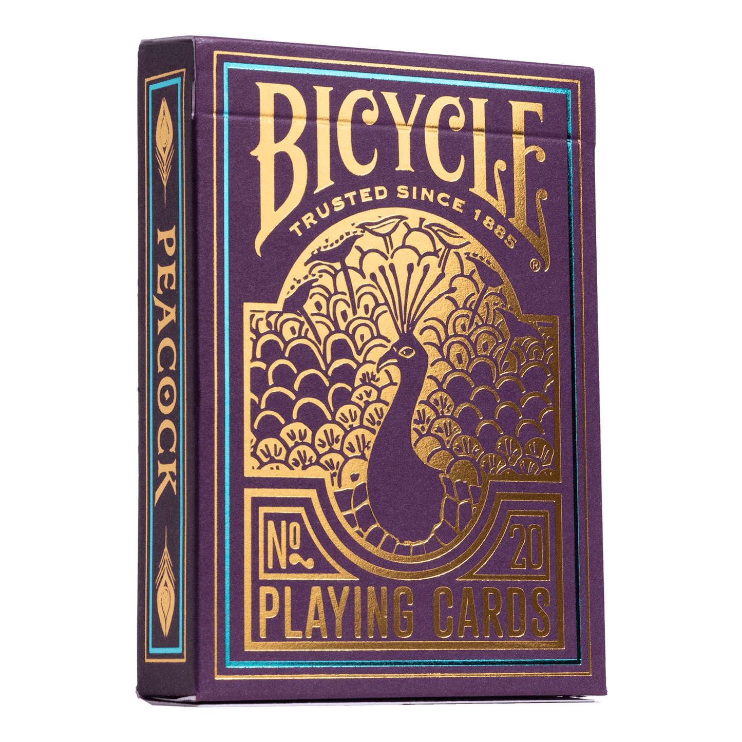 Bicycle Purple Peacock Playing Cards - With New Cold Foiling Tech