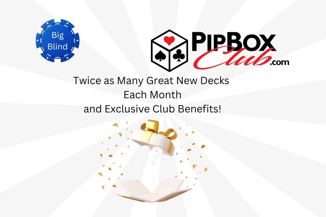 Big Blind Pip Box Playing Card Subscription - A Double Set of the 3 Small Blind Decks