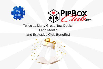 Big Blind Pip Box Playing Card Subscription - A Double Set of the 3 Small Blind Decks