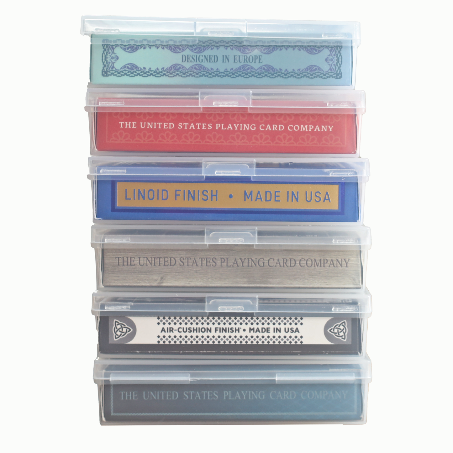 PCD Clear Plastic Playing Card Storage Box – Durable and Secure for Poker-Size Decks
