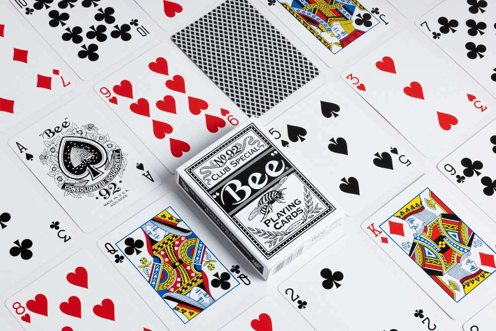 PlayingCardDecks.com-Bee Signature Black Playing Cards