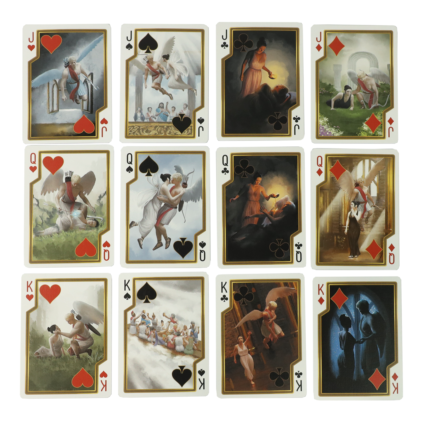 Cupid and Psyche Bicycle Playing Cards - A Classic Tale