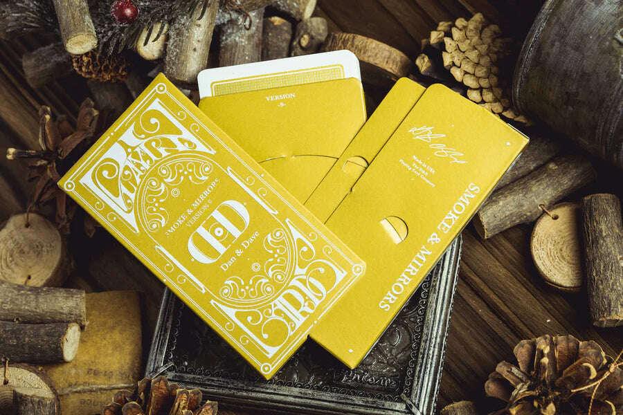 PlayingCardDecks.com-Smoke & Mirrors v9 Gold Deluxe Playing Cards USPCC