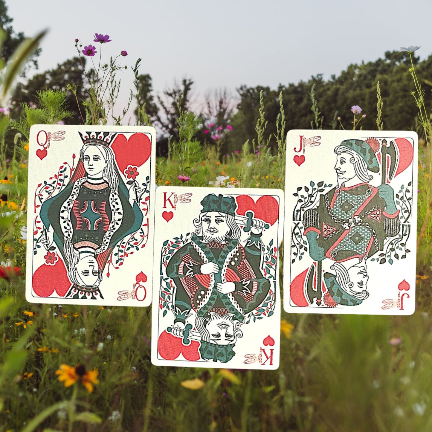 Dragonfly Playing Cards Teal & Lavender Edition - A PCD Original