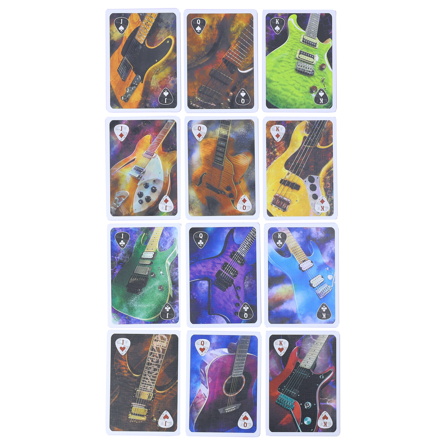 Guitar Odyssey Playing Cards by PCD - Experience the Artistry of Guitars