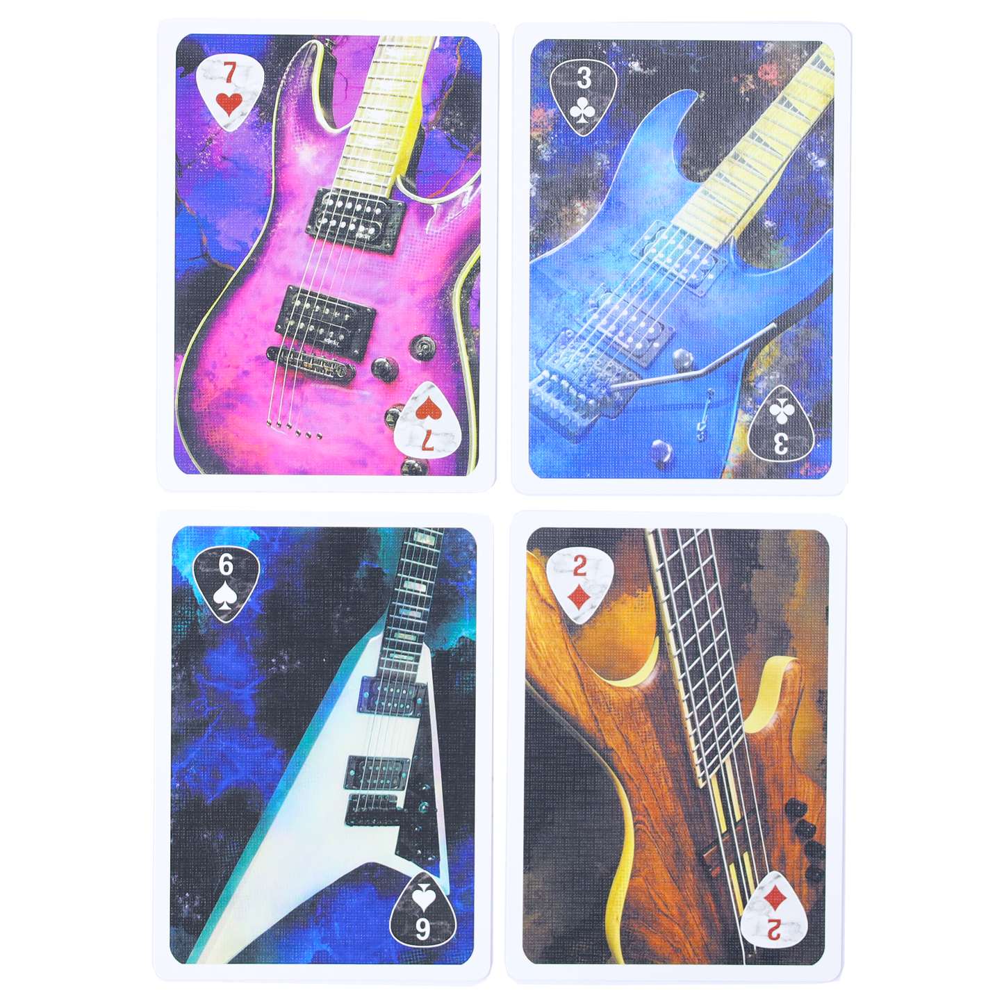 Guitar Odyssey Playing Cards by PCD - Experience the Artistry of Guitars