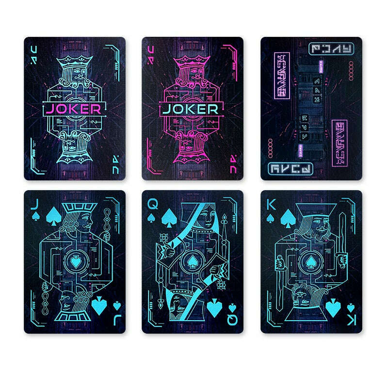 PlayingCardDecks.com-Cyberpunk Cyber City Bicycle Playing Cards