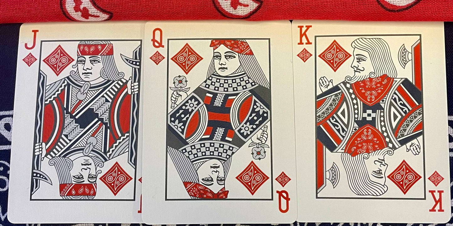 PlayingCardDecks.com-Bicycle Bandana Red Playing Cards