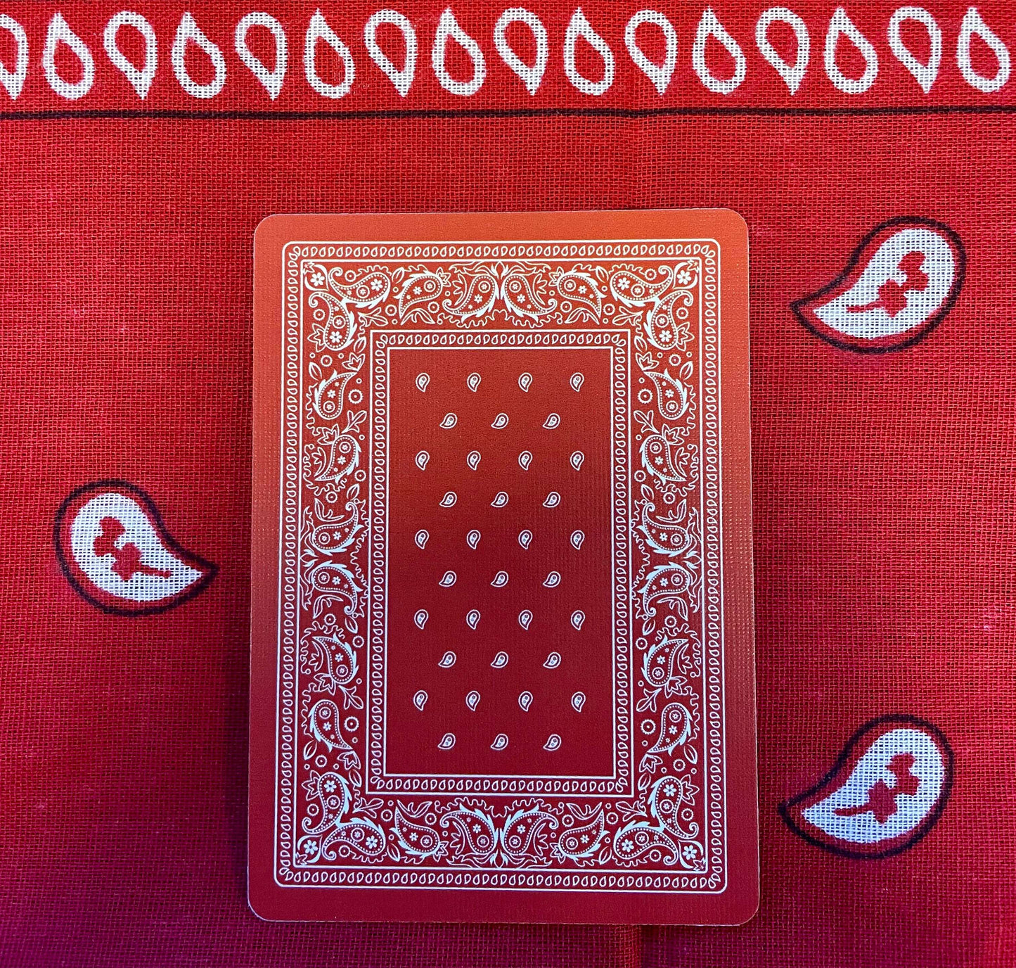 PlayingCardDecks.com-Bicycle Bandana Red Playing Cards