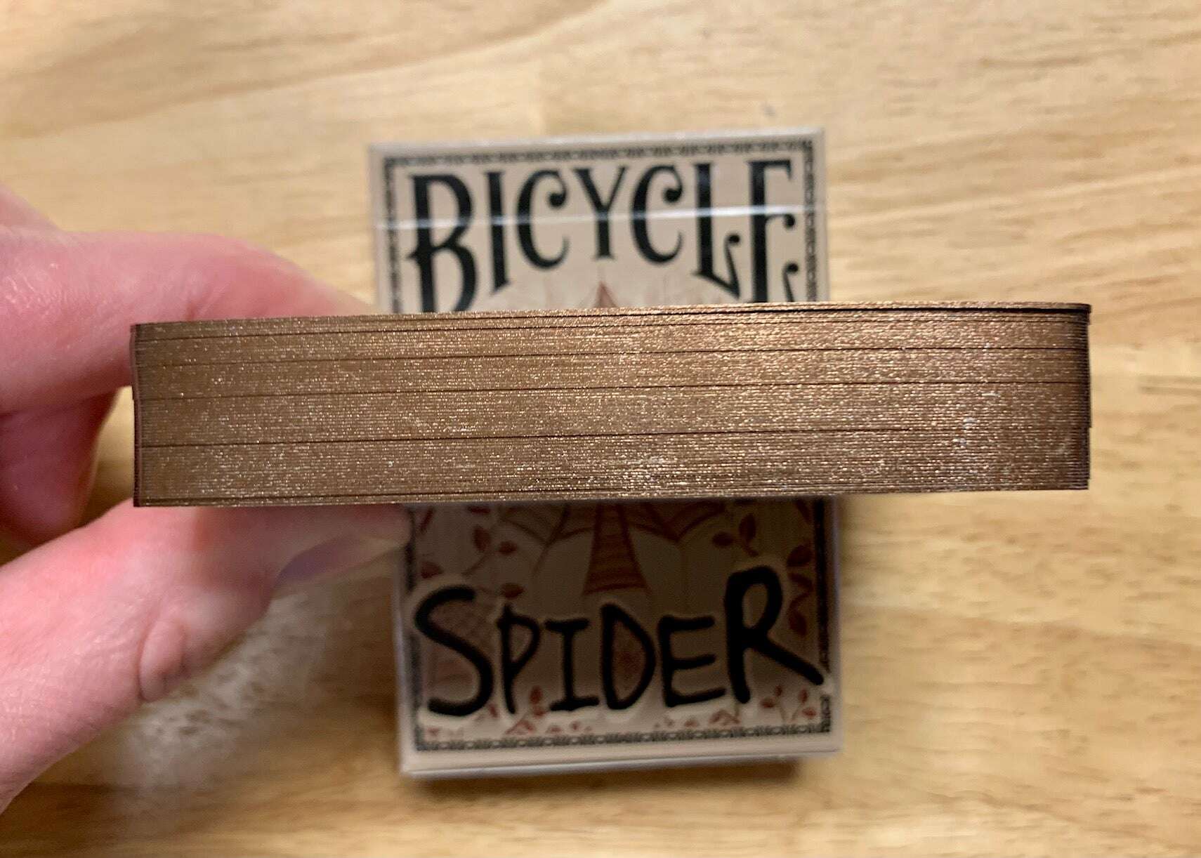 PlayingCardDecks.com-Spider Gilded Bicycle Playing Cards