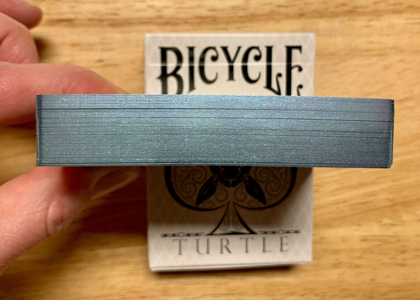 PlayingCardDecks.com-Turtle Gilded Bicycle Playing Cards: Sea