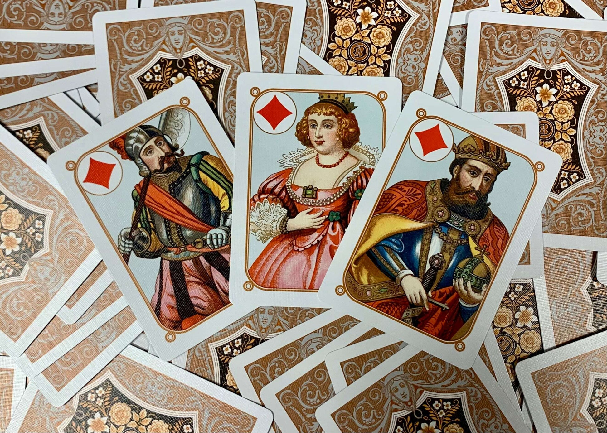 PlayingCardDecks.com-Four Continents Copper Playing Cards USPCC