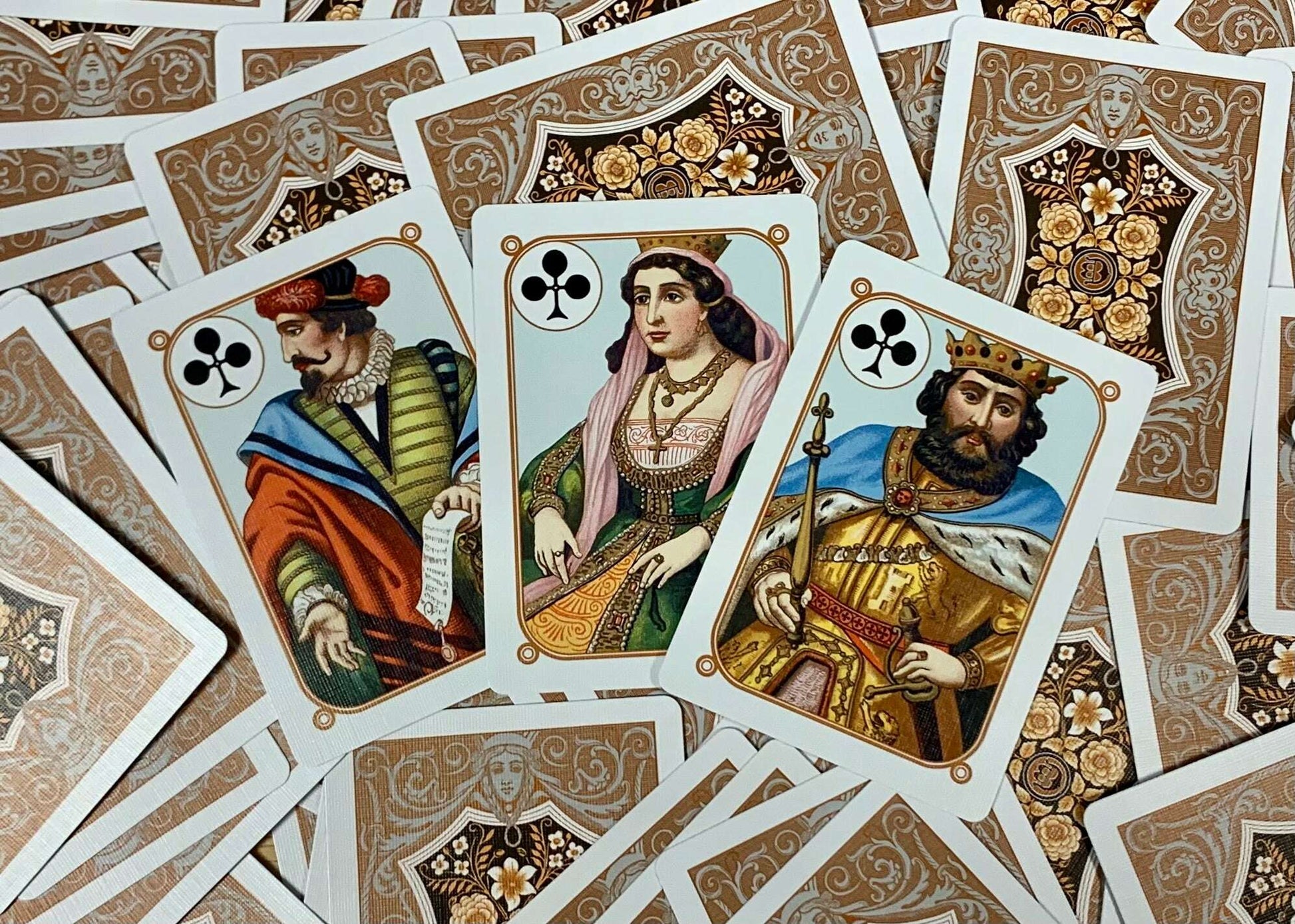 PlayingCardDecks.com-Four Continents Copper Playing Cards USPCC