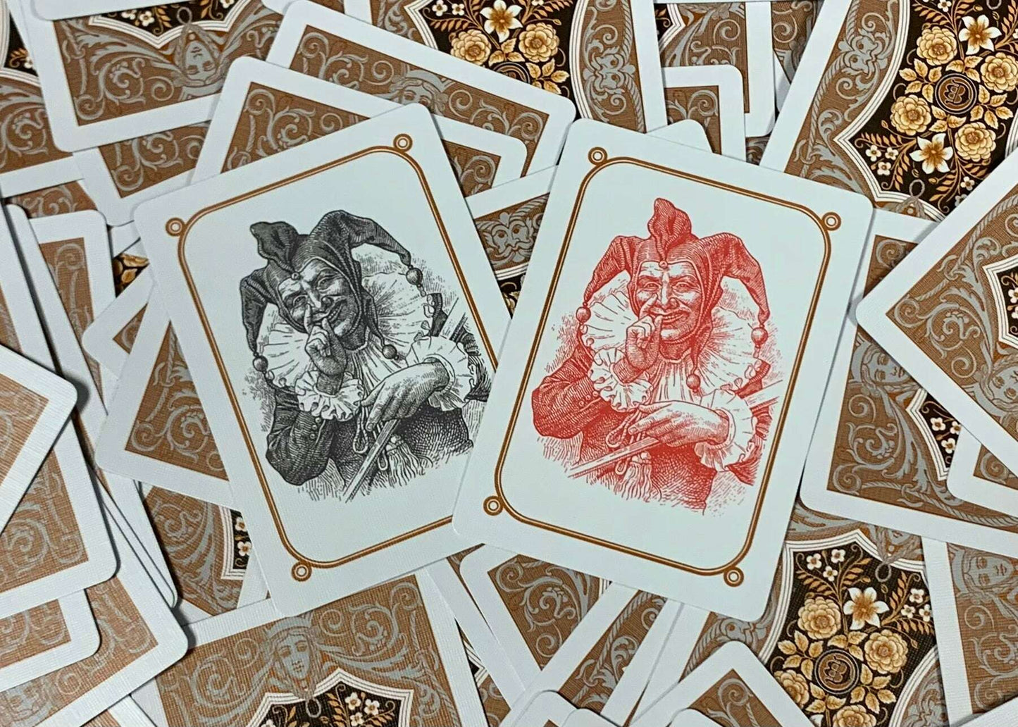 PlayingCardDecks.com-Four Continents Copper Gilded Playing Cards USPCC