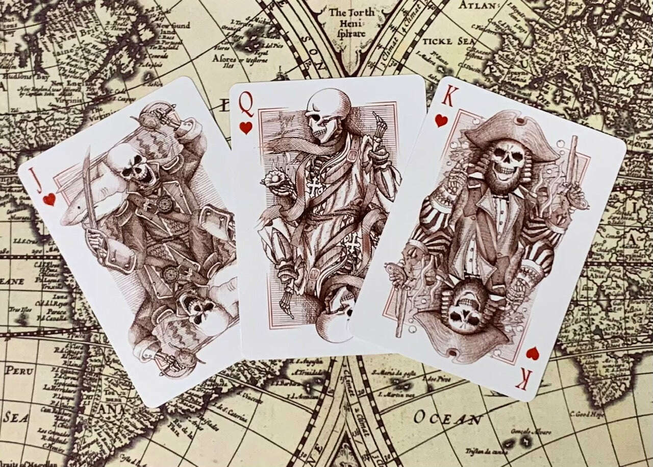 PlayingCardDecks.com-Neptune's Graveyard Gilded Bicycle Playing Cards