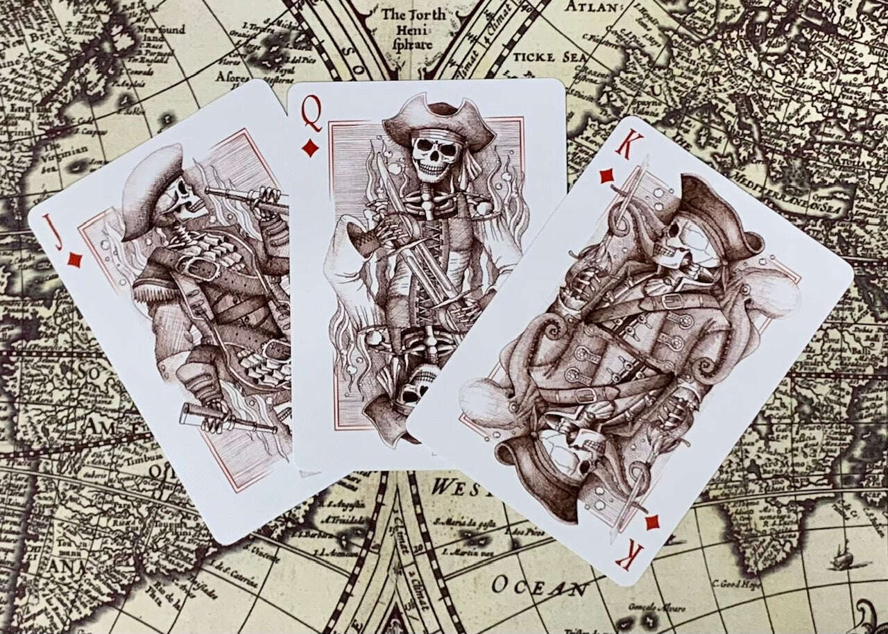 PlayingCardDecks.com-Neptune's Graveyard Gilded Bicycle Playing Cards