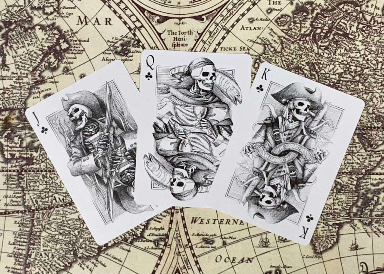 PlayingCardDecks.com-Neptune's Graveyard Gilded Bicycle Playing Cards