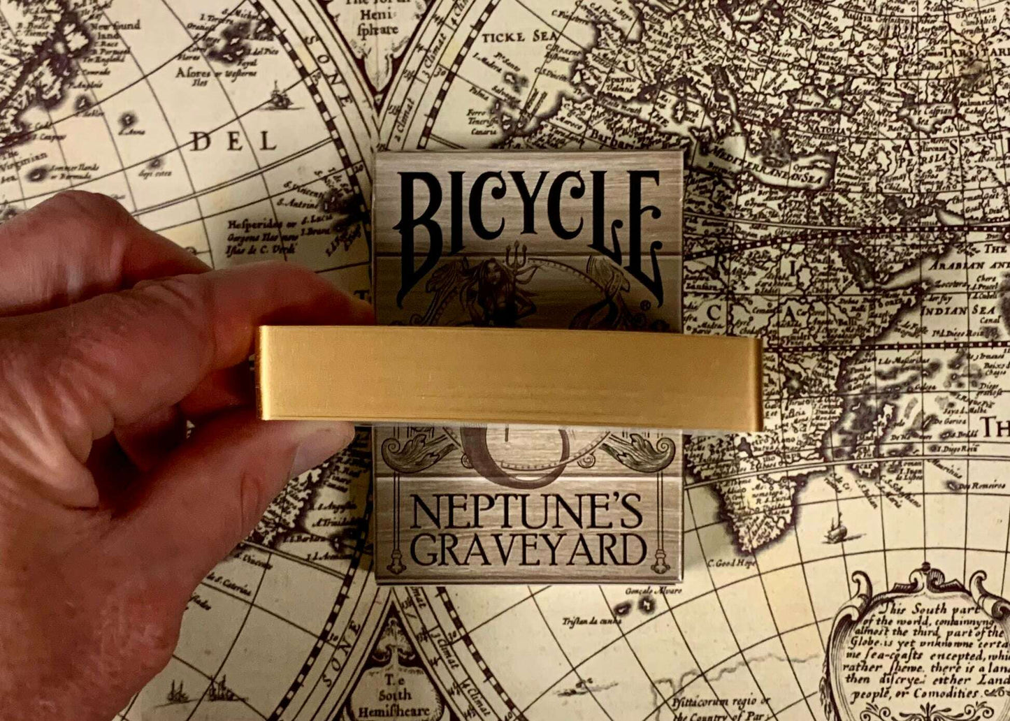 PlayingCardDecks.com-Neptune's Graveyard Gilded Bicycle Playing Cards: Siren