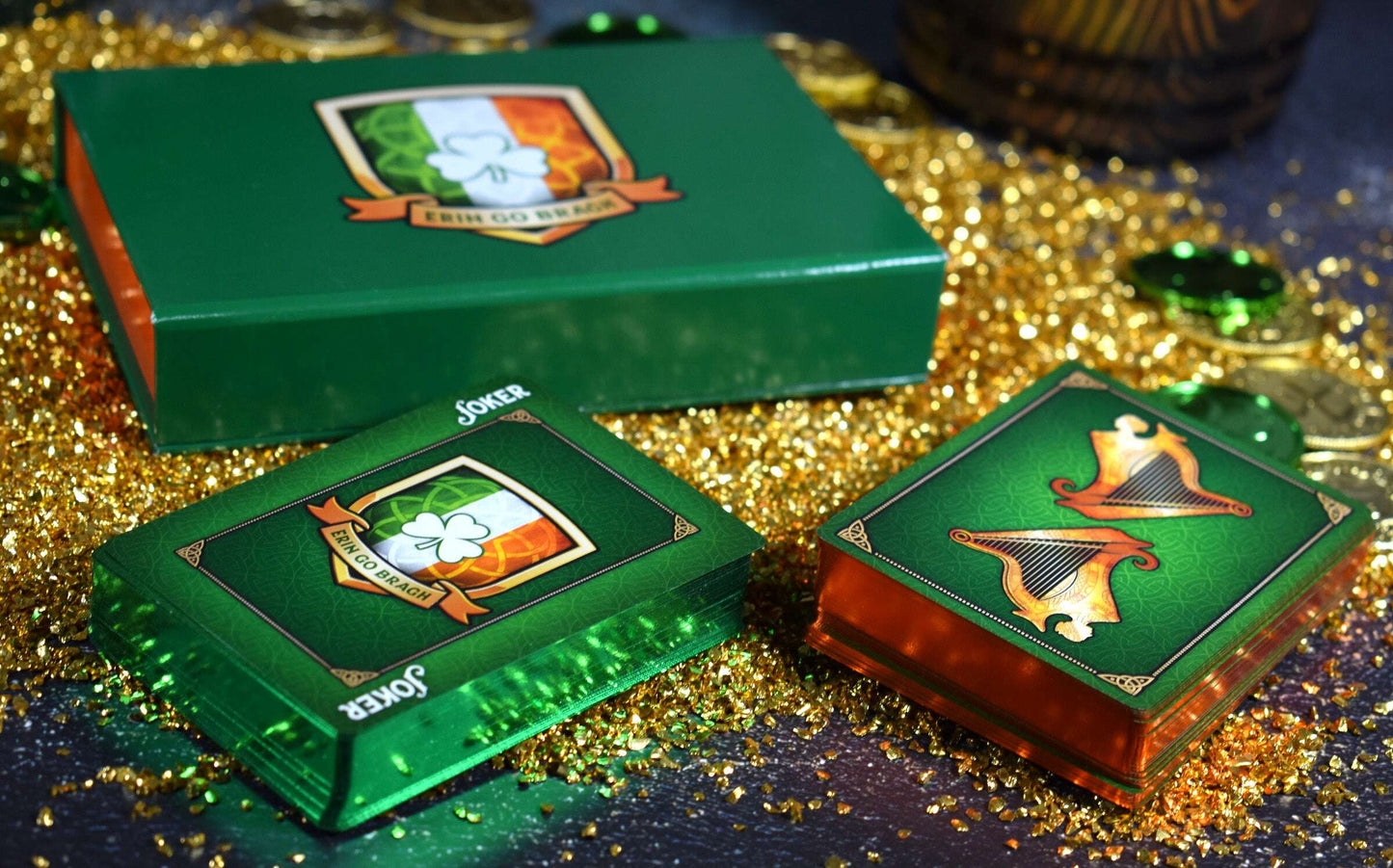 PlayingCardDecks.com-Ireland Gilded Set LPCC