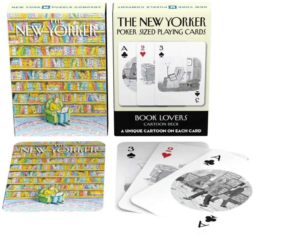 PlayingCardDecks.com-The New Yorker Book Lovers Cartoon Playing Cards NYPC