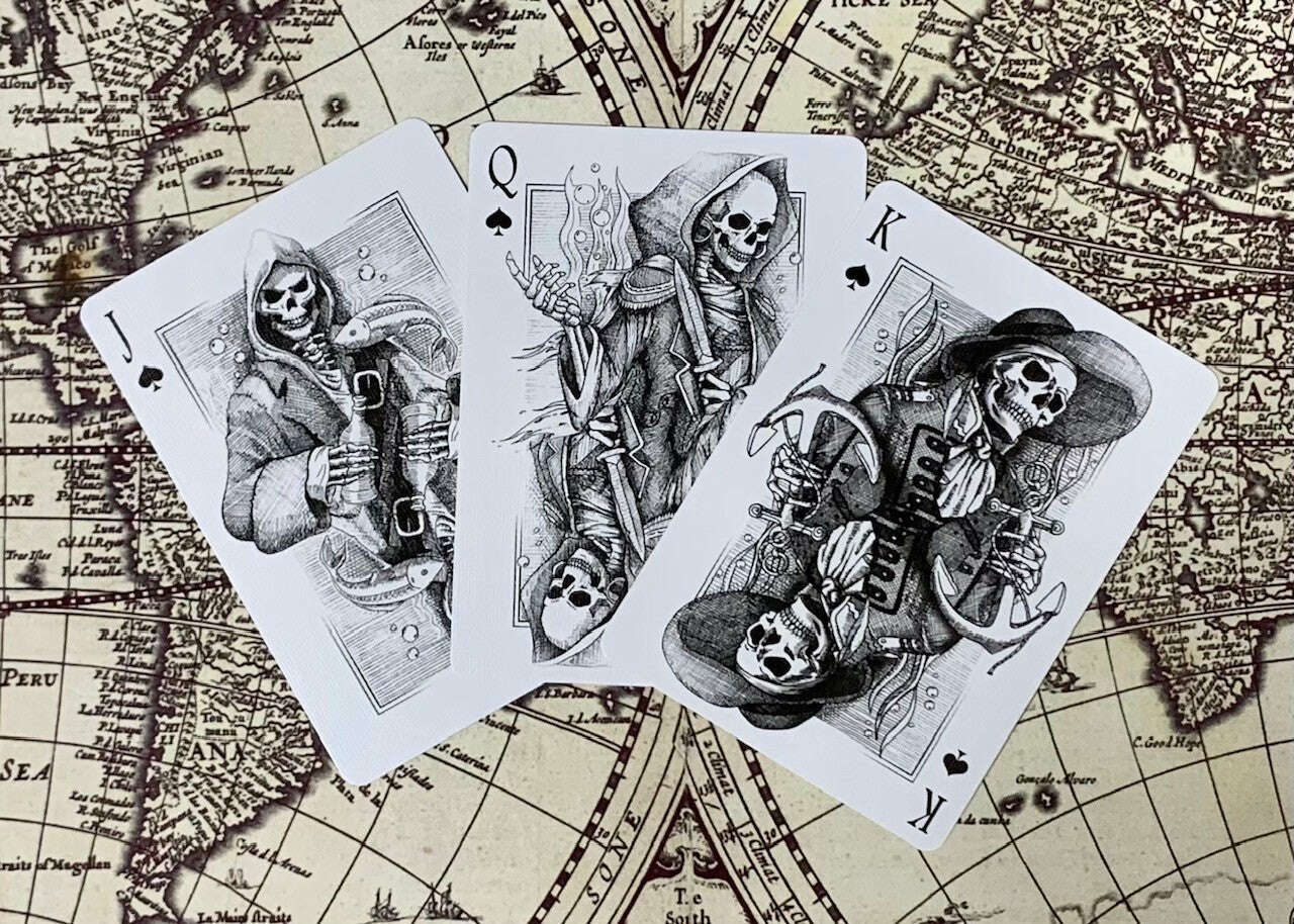 PlayingCardDecks.com-Neptune's Graveyard Gilded Bicycle Playing Cards
