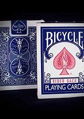 Blue Rider Back Bicycle Playing Cards