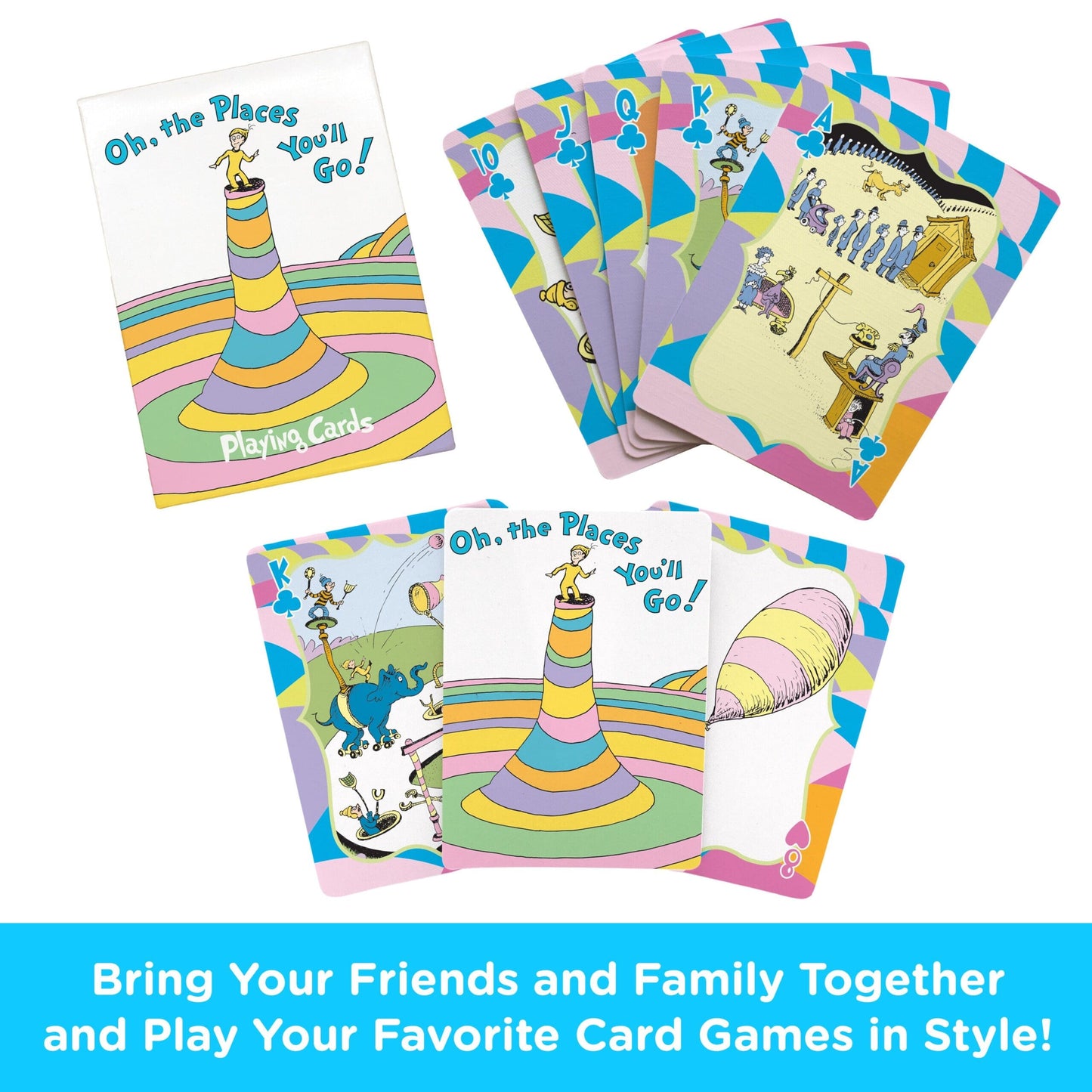Oh, The Places You'll Go! Playing Cards by Aquarius