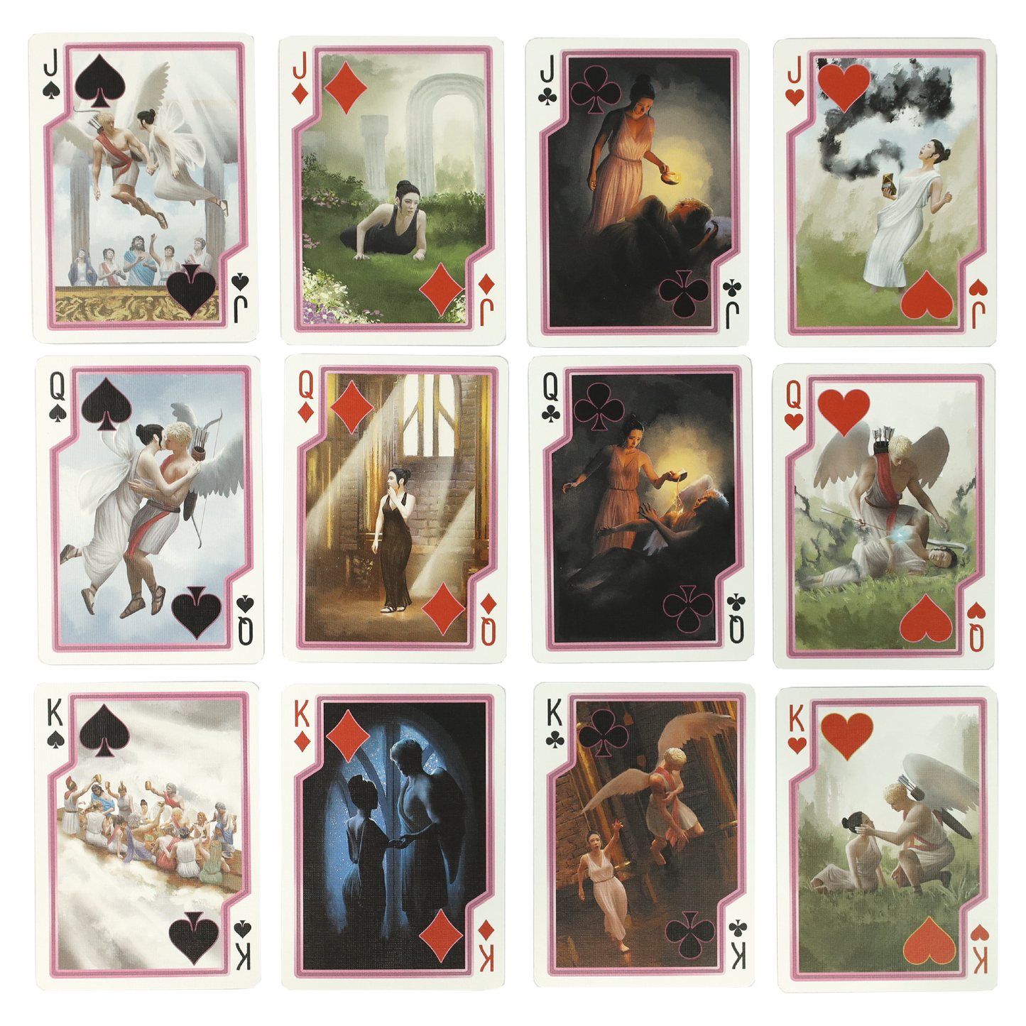 Cupid and Psyche Bicycle Playing Cards - A Classic Tale